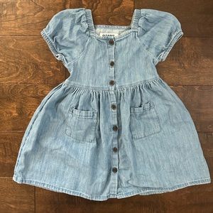 Old navy soft denim toddler girl dress size 3t